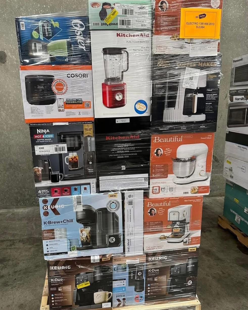 100-Unit Kitchen Appliance Pallet: Wholesale Resale Profit Lot