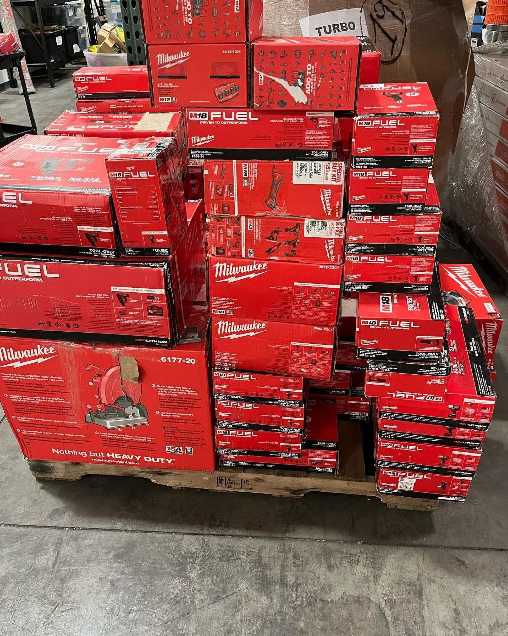 150 Unit Milwaukee Tools Pallet — Unit Milwaukee Tools Palle