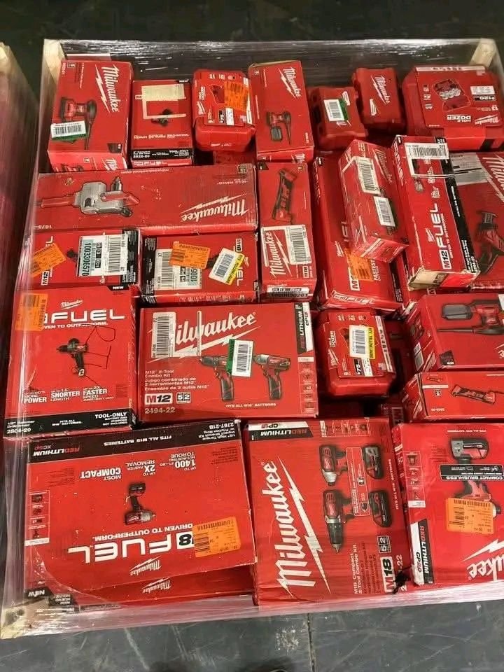200 Unit Milwaukee Tools Pallet — Unit Milwaukee Tools Palle