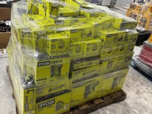 200 Unit Ryobi Tools Pallet — Unit Ryobi Tools Liquidation P
