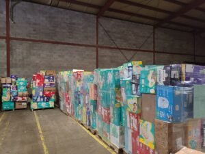 Bulk Diaper Truckload: 20-26 Pallets of Wholesale Overstock Diapers