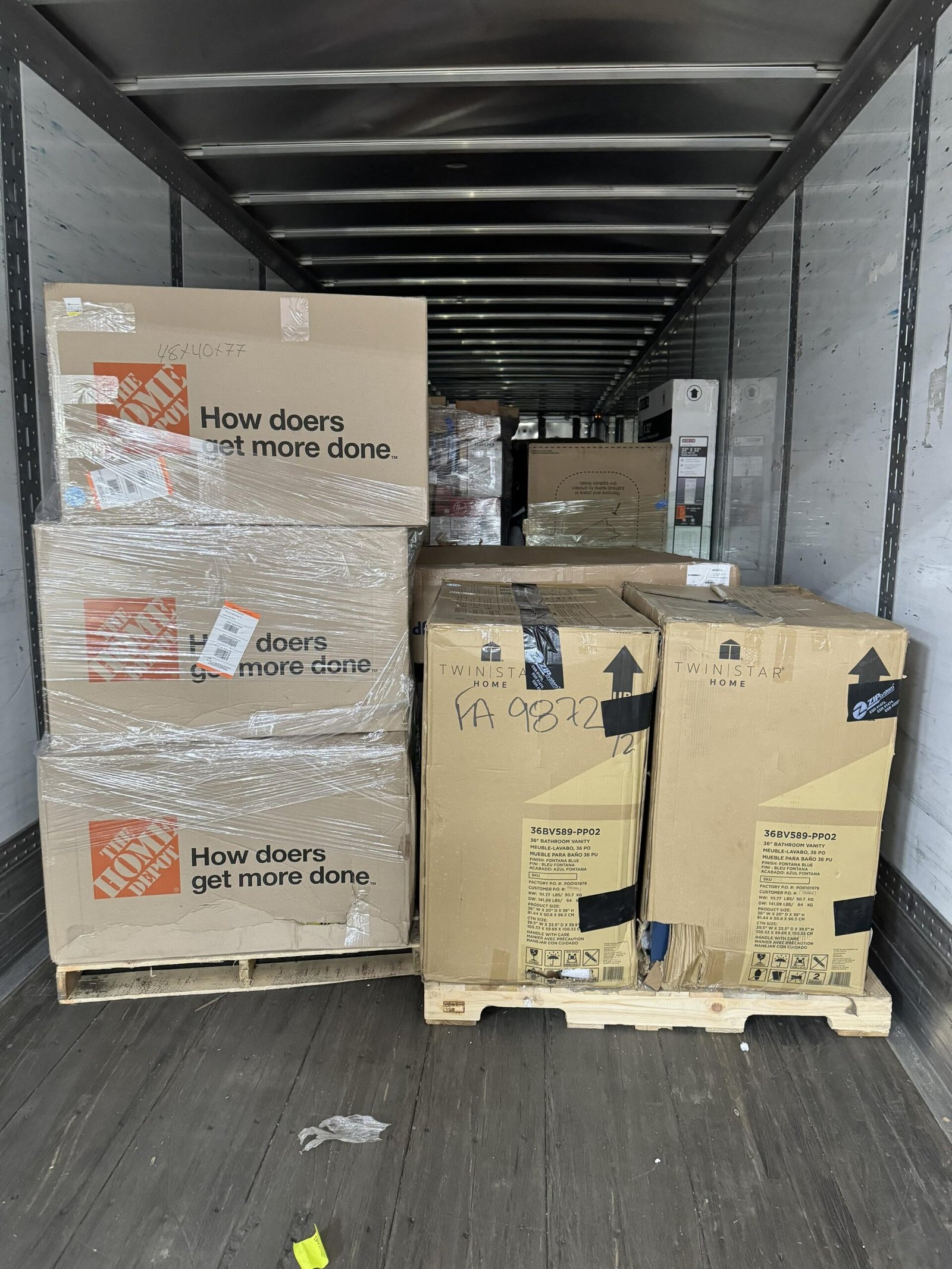 Home Depot Home Goods Truckload — 24 Pallets, $9,500 Wholesale