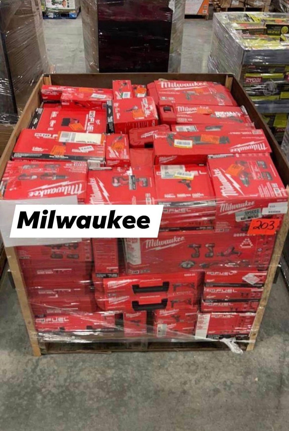 Milwaukee Tools Pallet For Sale — 40+ Tools, Wholesale $1,600