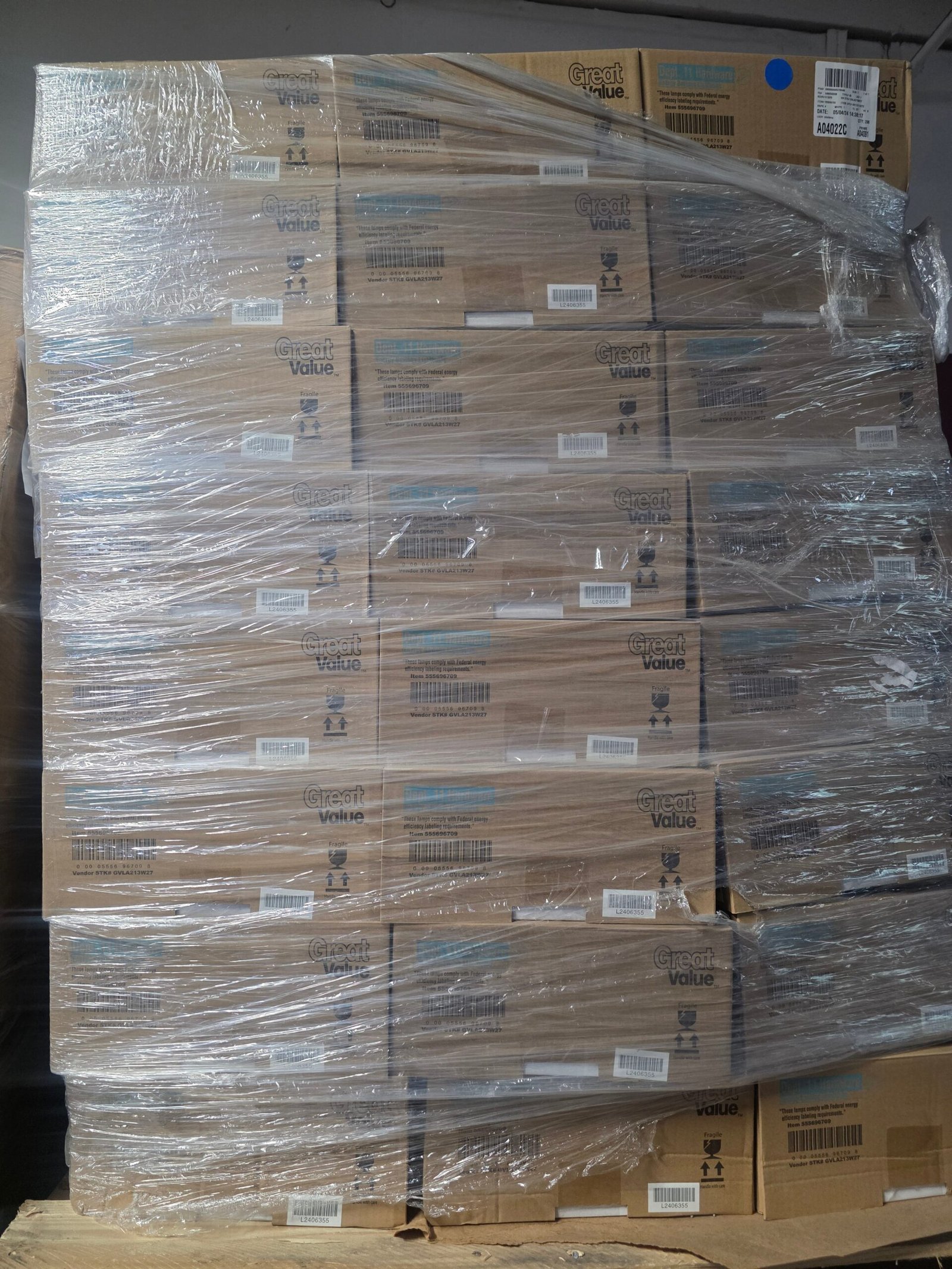 Walmart Casepack Pallets — Buy 1 New Overstock Lot, $850